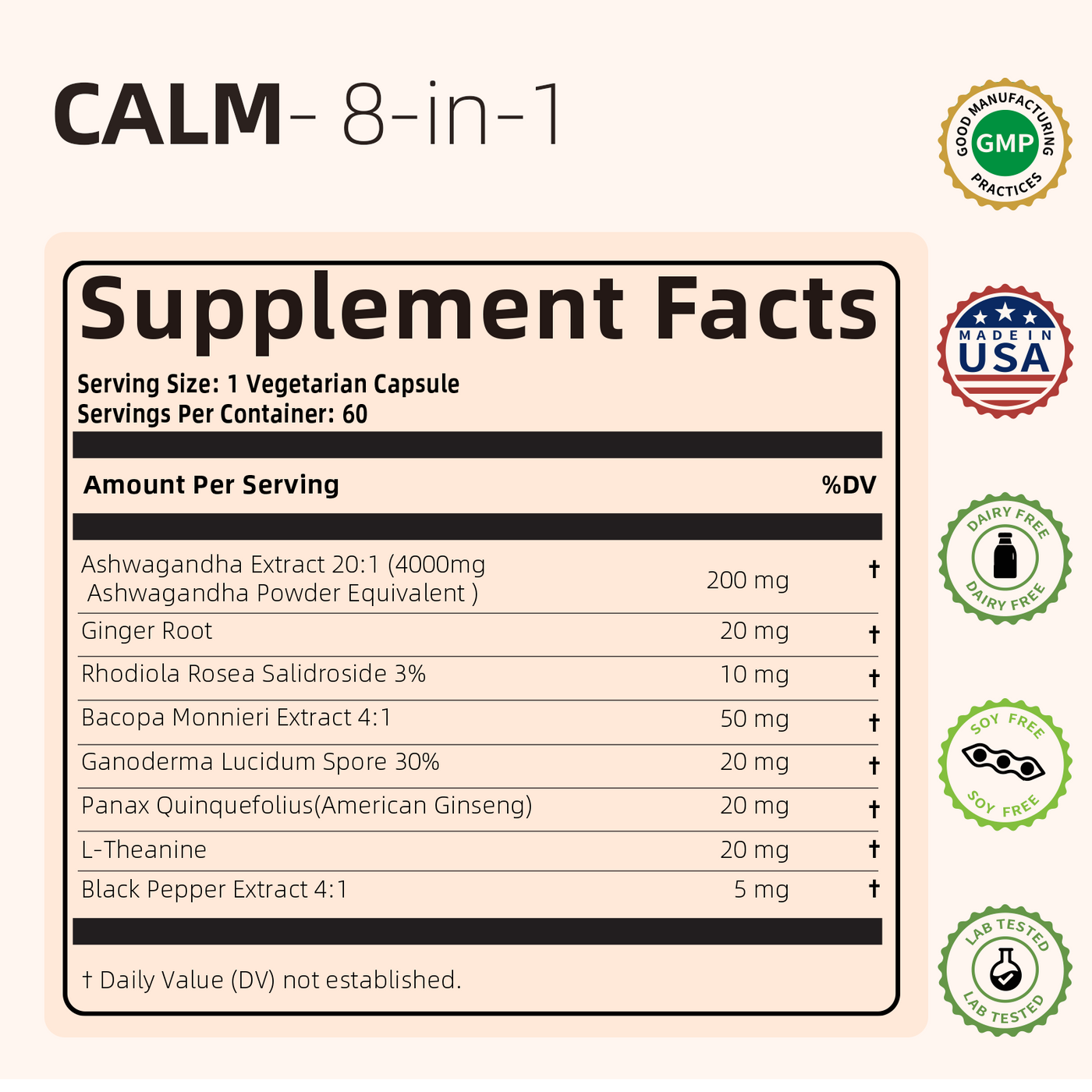 CALM 8-in-1 Ashwagandha Complex