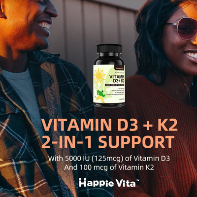Vitamin D3 K2, Vitamin D3 5000 IU